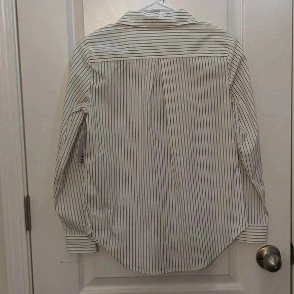Petite nine West long sleeve structure shirt - Picture 4 of 8